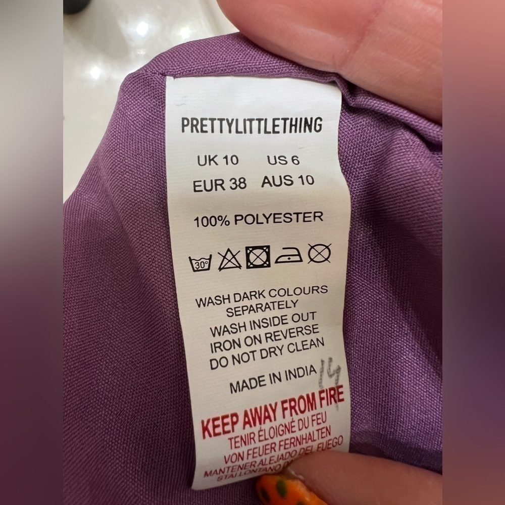 New PrettyLittleThing Women's Purple and Pink Dress - Picture 4 of 5